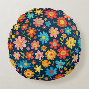 Fresh Blossom Energy Round Kissen