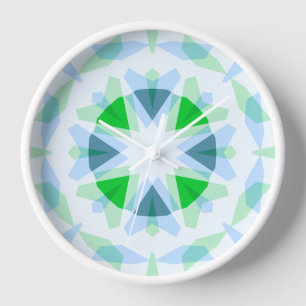 Fresh Blue Hübsch Green Star Dopamin Deco Kitsch Uhr