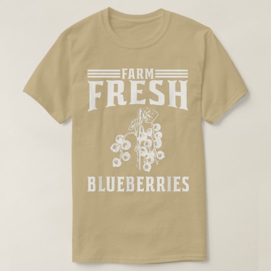 Fresh Blueberries Blueberry Bauer T-Shirt (Design vorne)
