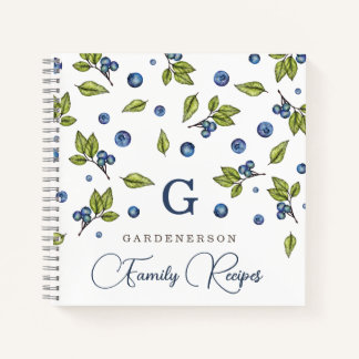 Fresh Blueberries Custom Notebook Notizblock