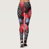 Fresh Blueberries Raspberries BlackBerry Leggings (Rückseite)