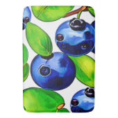 Fresh Blueberry Art Badematte (Vorderseite Vertikal)