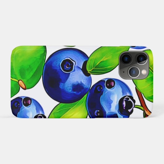 Fresh Blueberry Art Case-Mate iPhone Hülle (Rückseite (Horizontal))