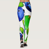 Fresh Blueberry Art Leggings (Rückseite)