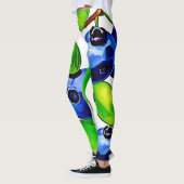 Fresh Blueberry Art Leggings (Links)