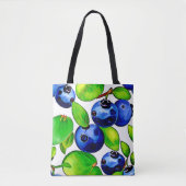 Fresh Blueberry Art Tasche (Vorderseite)