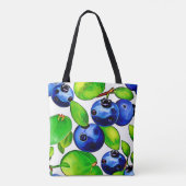 Fresh Blueberry Art Tasche (Rückseite)