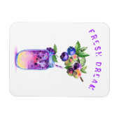 Fresh Blueberry Drink Magnet Geschenk - Benutzerde (Horizontal)