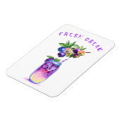 Fresh Blueberry Drink Magnet Geschenk - Benutzerde (Linke Seite)