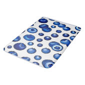 Fresh Blueberry Pattern Badematte (Schrägansicht)