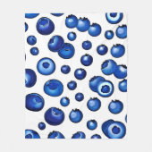 Fresh Blueberry Pattern Fleecedecke (Vorderseite)