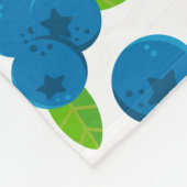 Fresh Blueberry Pattern Fleecedecke (Ecke)