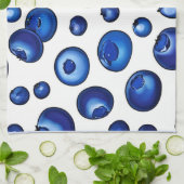 Fresh Blueberry Pattern Geschirrtuch (Gefaltet)