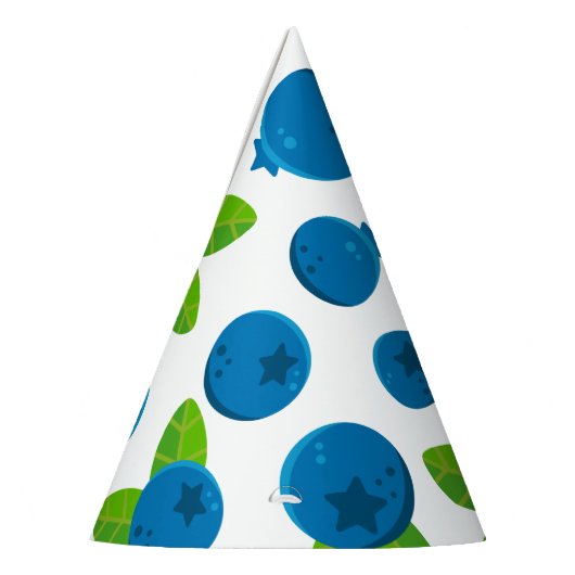 Fresh Blueberry Pattern Partyhütchen (Links)