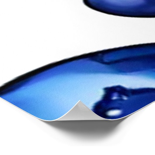 Fresh Blueberry Pattern Poster (Ecke)