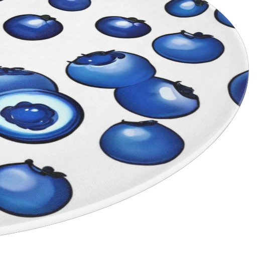 Fresh Blueberry Pattern Schneidebrett (Ecke)