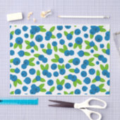 Fresh Blueberry Pattern Seidenpapier (Handwerk)
