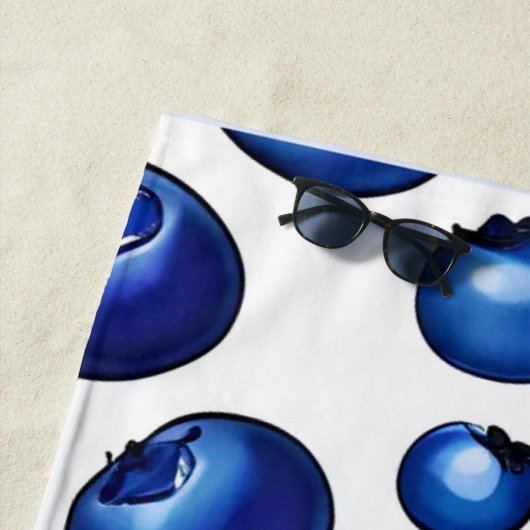 Fresh Blueberry Pattern Strandtuch (Beispiel)