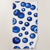Fresh Blueberry Pattern Strandtuch (Vorderseite)
