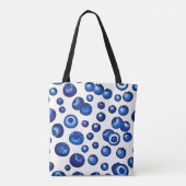 Fresh Blueberry Pattern Tasche (Rückseite)