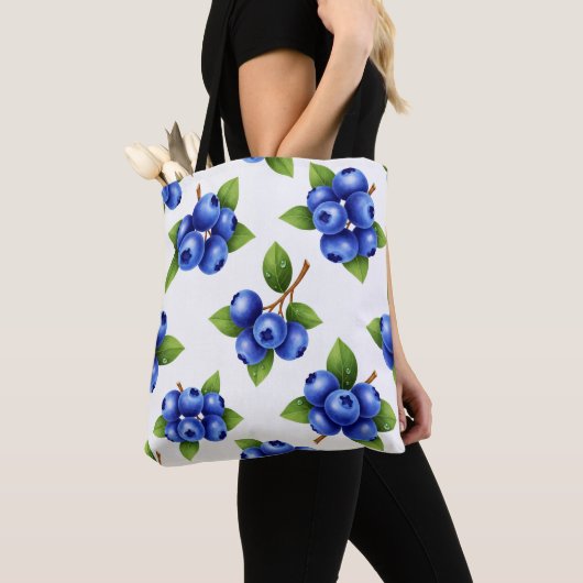 Fresh Blueberry Seamless Pattern Tasche (Von Nahem)
