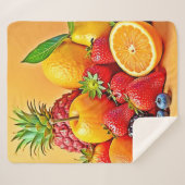 Fresh Bounty: Vibrant Fruit Harvest Design  Sherpadecke (Vorderseite (Horizontal))