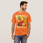 Fresh Bounty: Vibrant Fruit Harvest Design  T-Shirt (Vorne ganz)