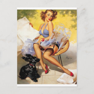 Fresh Breeze Pin Up Postkarte