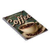 Fresh Brewed Coffee Rustic Farmhouse Notizblock (Rechte Seite)
