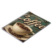 Fresh Brewed Coffee Rustic Farmhouse Notizblock (Linke Seite)