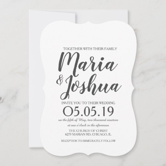 Fresh Bright Green Lemon Silo Pattern Wedding Einladung (Vorderseite)