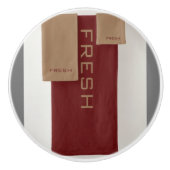 FRESH Brown Beige Round Keramikknauf (Vorderseite)