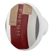 FRESH Brown Beige Round Keramikknauf (Rechts)