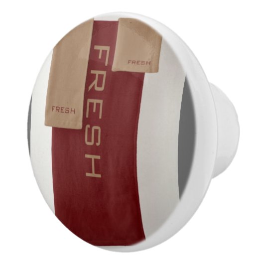 FRESH Brown Beige Round Keramikknauf (Rechts)