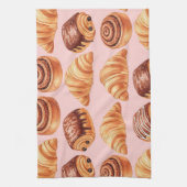 Fresh Buns and Croissants von Natasha Us Geschirrtuch (Vertikal)