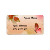 Fresh Butterfly 2 Adressaufkleber (Vorne)