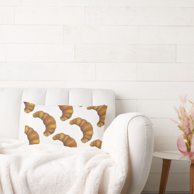 Fresh Buttery Croissants Backwaren Französisch Kon Lendenkissen (Liege)