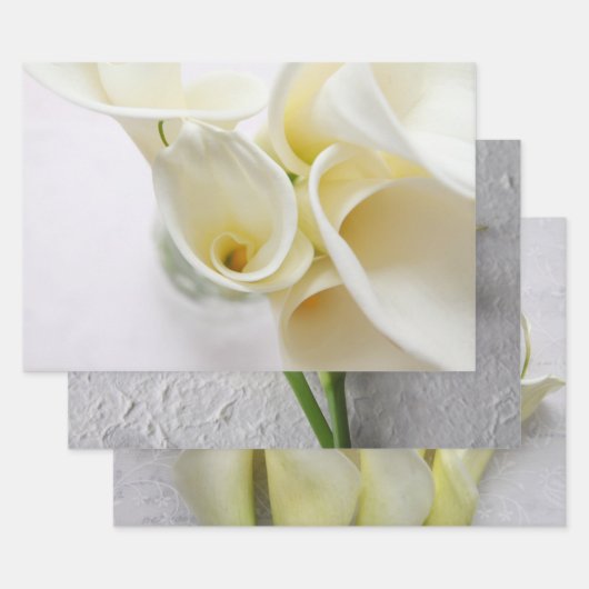 Fresh calla lis geschenkpapier set (Set)