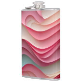 Fresh Candy Colored Waves Flachmann (Links)