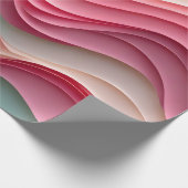 Fresh Candy Colored Waves Geschenkpapier (Ecke)
