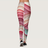 Fresh Candy Colored Waves Leggings (Rückseite)