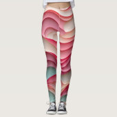 Fresh Candy Colored Waves Leggings (Vorderseite)