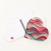 Fresh Candy Colored Waves Notizblock (Innenseite)