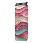 Fresh Candy Colored Waves Thermosbecher (Nach links gedreht)