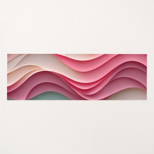 Fresh Candy Colored Waves Yogamatte (Vorderseite (Horizontal))