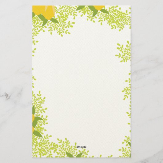 Fresh & Cheerful Writing Paper Briefpapier (Rückseite)