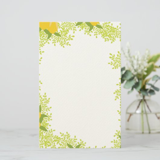 Fresh & Cheerful Writing Paper Briefpapier (Stehend Vorderseite)