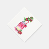 Fresh Cherry Drink Napkins Serviette (Ecke)
