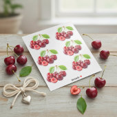 Fresh Cherry Sticker Sheet | Realistisches Obst