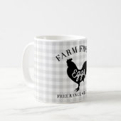 Fresh Chicken Country Gingham Kaffeetasse (Vorderseite Links)
